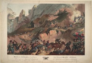 रूसी सेना ने 1799, 1804 में डेविल्स ब्रिज को पार किया द्वारा रॉबर्ट कैर पोर्टर