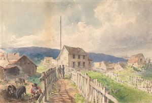 फर्स्ट टेलीग्राफ हाउस एट हार्ट्स कंटेंट, न्यूफ़ाउंडलैंड, 1866, 1866।