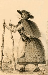 जेनी डार्नी, ए रेमरेबल कैरेक्टर इन कंबरलैंड, 1821। द्वारा रॉबर्ट कूपर
