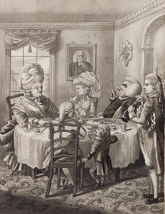 एक अच्छे जीवन के साथ एक मास्टर पार्सन, 1782 (कागज पर कलम, ब्रश और स्याही धो) द्वारा रॉबर्ट डाइटन