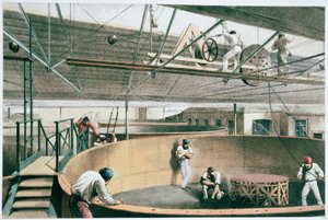 ट्रान्साटलांटिक टेलीग्राफ केबल का निर्माण, c1865 1866 द्वारा रॉबर्ट डडली