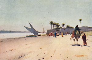ए नील गाँव, c1880, 1904 द्वारा रॉबर्ट जॉर्ज टैलबोट केली