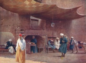 एक अरब कैफे, काहिरा, सी 1880, 1904