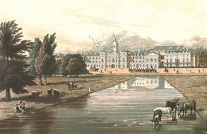 द हॉर्स गार्ड्स एंड मेलबर्न हाउस, c1821 द्वारा रॉबर्ट हेवेल
