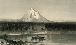 माउंट हूड, कोलंबिया से, 1872।