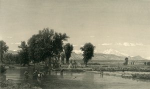 द रॉकी पर्वत, 1874। द्वारा रॉबर्ट हिंसेलवुड