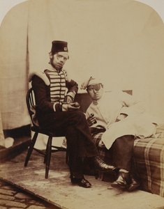 लॉकआर्ट, 31 वीं (हंटिंगडशायर) रेजिमेंट ऑफ फुट, 1856 (सीपिया फोटो) द्वारा रॉबर्ट हॉवलेट