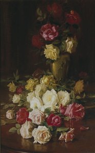शीर्षकहीन (गुलाब), c.1905-1915 (कैनवास पर तेल) द्वारा रॉबर्ट जेनकिन्स ओन्डेरडोंक