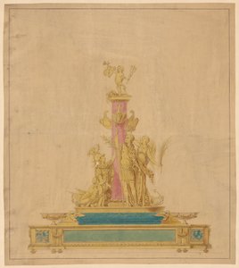एक Inkstand के लिए ड्राइंग द्वारा रॉबर्ट जोसेफ अगस्टे