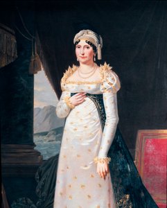लेटिटिया बोनापार्ट का पोर्ट्रेट (लेटिज़िया मारिया रामोलिनो) (1750-1836), नेपोलियन बोनापार्ट की माँ डिटेल। रॉबर्ट लेफ़ेवरे (१७५५-१८३०) म्यूजियो नेपोलियन की पेंटिंग, रोम द्वारा रॉबर्ट लेफ़ेवरे