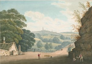 वॉल्वरहैम्प्टन - टेटनथॉल से दूर का दृश्य: वाटर कलर पेंटिंग, 1837