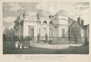 वॉल्वरहैम्प्टन - रोमन कैथोलिक चैपल: लिथोग्राफ, एनडी [सी 1844] द्वारा रॉबर्ट नोयस