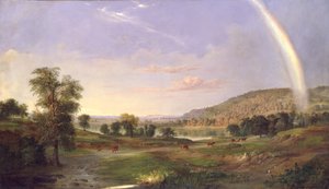 रेनबो के साथ लैंडस्केप, 1859।