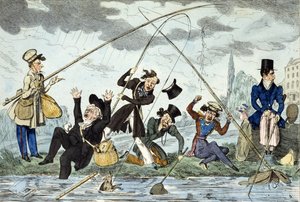 वाल्टनाइजिंग या ग्रीन-लैंड फिशरमैन, c.1830 (रंगीन उत्कीर्णन) द्वारा रॉबर्ट सीमोर