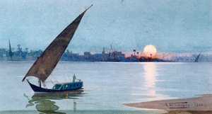पूर्वी झील, मिस्र, 1892 द्वारा रॉबर्ट टैलबोट केली