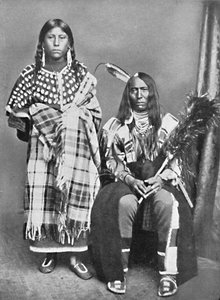 एक Sioux प्रमुख और उनके स्क्वा, 1912