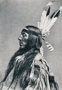 1912 में एक Sioux का प्रोफ़ाइल दृश्य