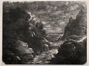 द माउंटेन स्ट्रीम, 1871। द्वारा रोडोलफे ब्रेज़िन