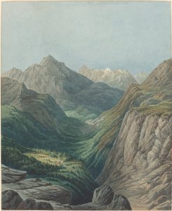 एक अल्पाइन घाटी द्वारा रोडोल्फ़ लियोन बर्थौड