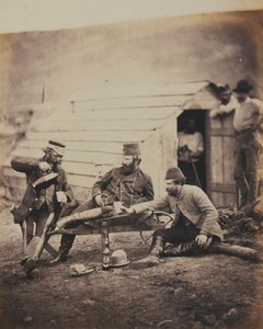 कैंप में युद्धपोत, 1855 में क्रीमियन युद्ध से जुड़ी 52 तस्वीरों के एक एल्बम से द्वारा रोजर फेंटन
