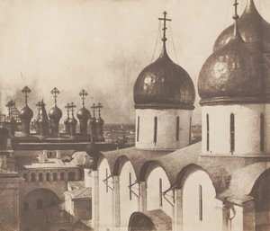 मॉस्को, क्रेमलिन में चर्चों के गुंबद, 1852। द्वारा रोजर फेंटन