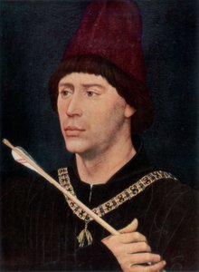 एंटोनी का चित्रण, बरगंडी के बास्टर्ड, c1456, 1927 द्वारा रोजियर वैन डेर वेयडेन