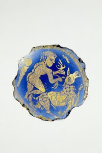 हरक्यूलिस के साथ पदक, नग्न, Ceryarian के हरिण पर दाहिने घुटने के साथ द्वारा Roman