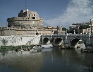 Castel Sant'Angelo . का दृश्य द्वारा उपन्यास