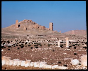 Iamblichus और Elahbel के टॉवर कब्रों का दृश्य (फोटोग्राफी) द्वारा उपन्यास