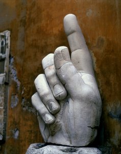 दाहिना हाथ, कॉन्स्टेंटाइन के कोलोसस (संगमरमर) से द्वारा रोमन रोमन