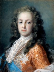 फ्रांस के लुई XV (1710-1774) Dauphin के रूप में - Rosalba Giovanna Carriera (1657-1757) द्वारा चित्रकारी - 1720-1721 - कागज पर पेस्टल - 50,5x38,5 - ड्रेसडेन राज्य कला संग्रह