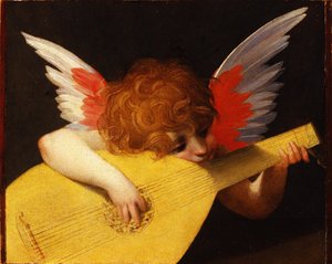 म्यूजिकल एंजल, 1521 द्वारा Rosso Fiorentino