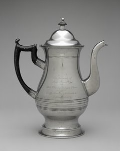 कॉफ़ीपोट या चायदानी, c. 1830-1870 (पीटर, अज्ञात लकड़ी) द्वारा रोसवेल (attr। To) ग्लीसन