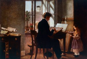 खिड़की पर, रुडोल्फ वॉन ऑल्ट (1812-1905) द्वारा, कैनवास पर तेल। द्वारा ऑल्ट के रूडोल्फ