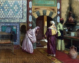 हम्माम पर अर्न्स्ट, रुडोल्फ (1854-1932) में - कैनवास पर तेल, 48,8x60,9 - निजी संग्रह द्वारा रूडोल्फ अर्न्स्ट