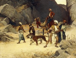 द टाइगर हंट, 1896 द्वारा रूडोल्फ अर्न्स्ट