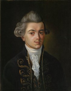 फ़बेलिस्ट इवान खेमनिट्सर का पोर्ट्रेट, 1745-1784, 19वीं सदी की रूसी पेंटिंग। द्वारा रूसी मास्टर।