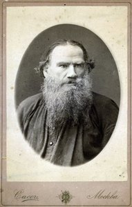 लेव निकोलायेविच, काउंट टॉल्स्टॉय (लियोन टॉल्स्टॉय), रूसी लेखक (1828-1910) का चित्र। द्वारा रूसी फोटोग्राफर