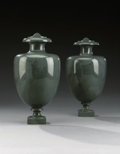 कल्कान vases, पीटरहॉफ की एक जोड़ी, c.1800 द्वारा रूसी स्कूल