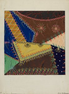 पागल रजाई, सी। 1940.