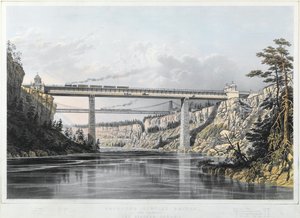 कनाडा का ग्रांड ट्रंक रेलवे: विक्टोरिया ब्रिज, 1854 द्वारा एस रसेल