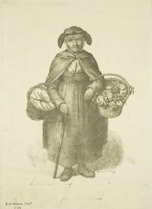 ओल्ड किंग्सवुड फ्लावर सेलर, c.1828 द्वारा एस या डीए पीटर्स