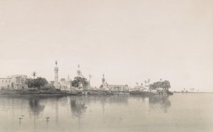 95. फौह, नील नदी पर, 1843। द्वारा सबटियर