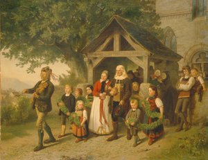 द गोल्डन वेडिंग, 1857 द्वारा सैलेंटिन