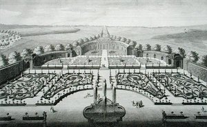 जोहान जॉर्ज पिंट्ज़ (1697-1767/8) द्वारा उकेरी गई गीबाच में संतरे का दृश्य