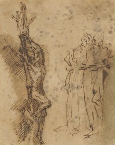 पॉलीक्रेट के लिए अध्ययन क्रूसीफिक्सन, c.1662 द्वारा निस्तारण रोजा