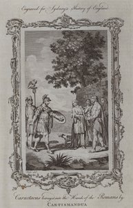 Caractacus Cartismandua (उत्कीर्णन) द्वारा रोमनों के हाथों में धोखा दिया द्वारा शमूएल (बाद) व्हेल