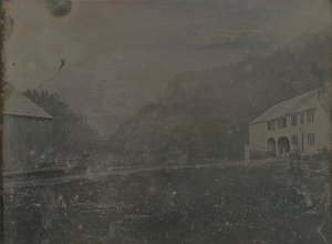 शीर्षकहीन घर और खलिहान, 1841। द्वारा सैमुअल बेमिसो