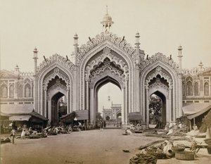 गेटवे ऑफ़ होस्पिनबाद बाज़ार (सीपिया तस्वीर) द्वारा सैमुअल बॉर्न