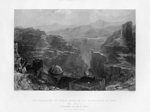 सांता सबा मार सबा, इजरायल का मठ, 1841।